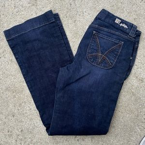 Kut From Cloth Women’s Jeans Size 10 Wide Leg Purplish Denim high rise